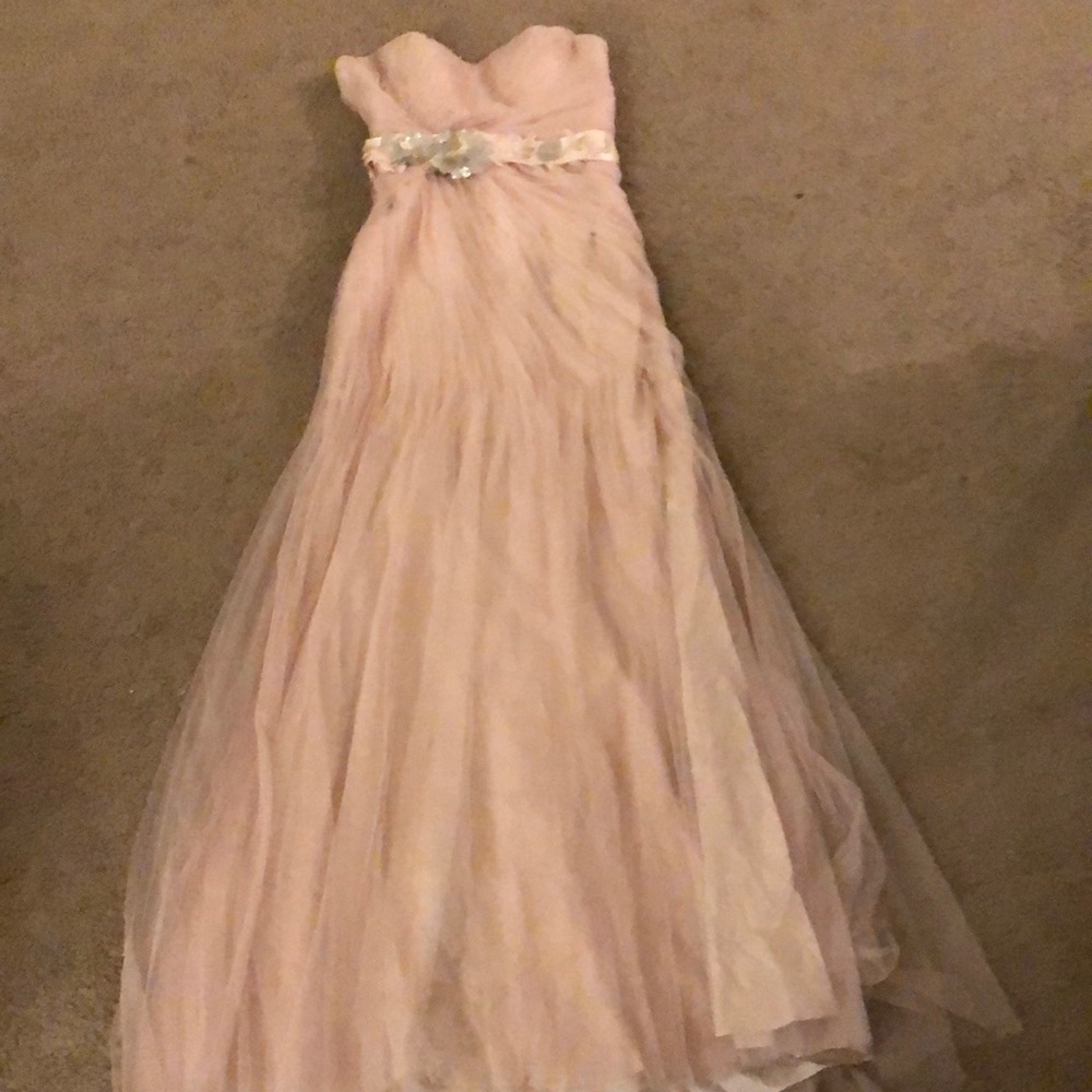 Beautiful blush wedding dress